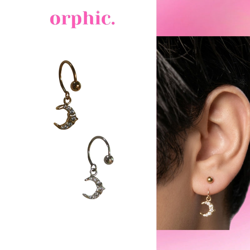 Delfie Half Moon Earring