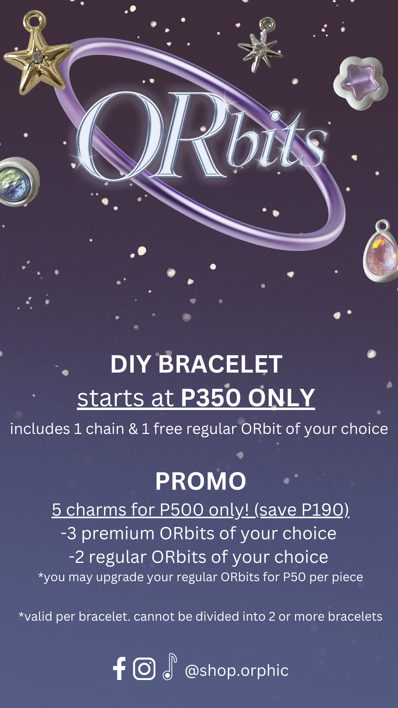 (PRE-ORDER) ORbits DIY Charm Bracelet