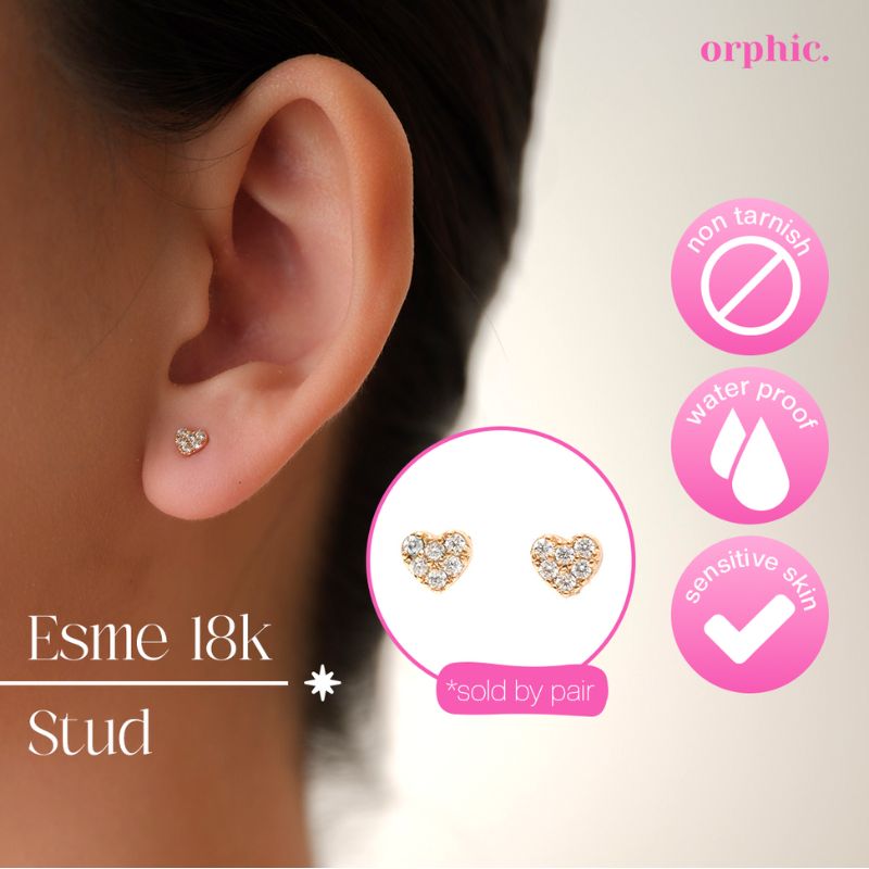 Stud Earrings 18k Gold #2