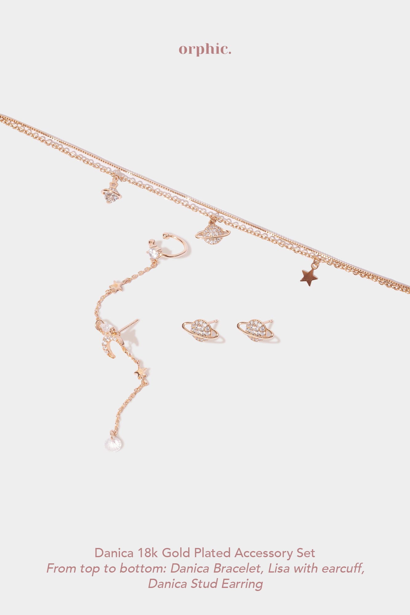 Danica 18k Gold Plated Accessory Set