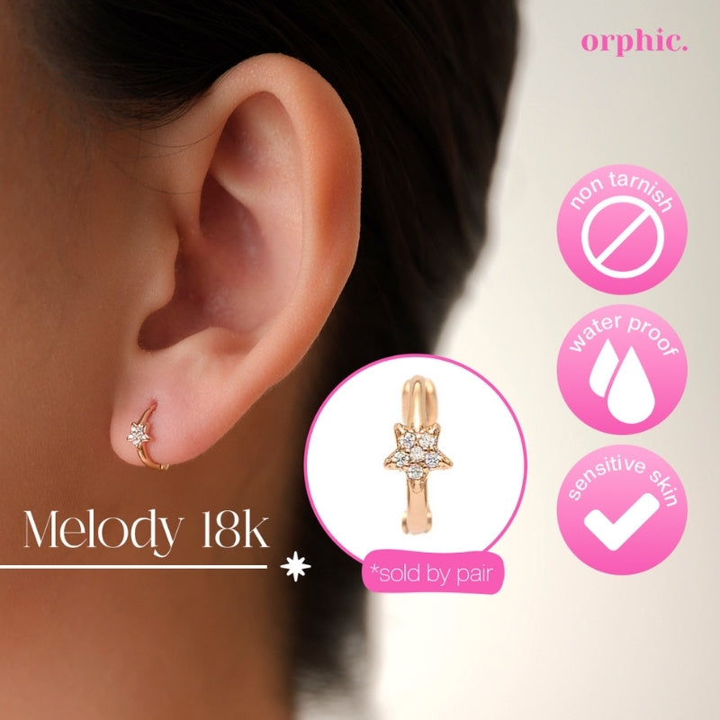 Huggie Hoop Earrings 18k Gold Plated #2