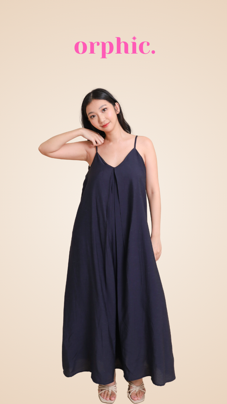 orphic. wear Kris Pleated Spaghetti Strap Dress and Button down Coverup