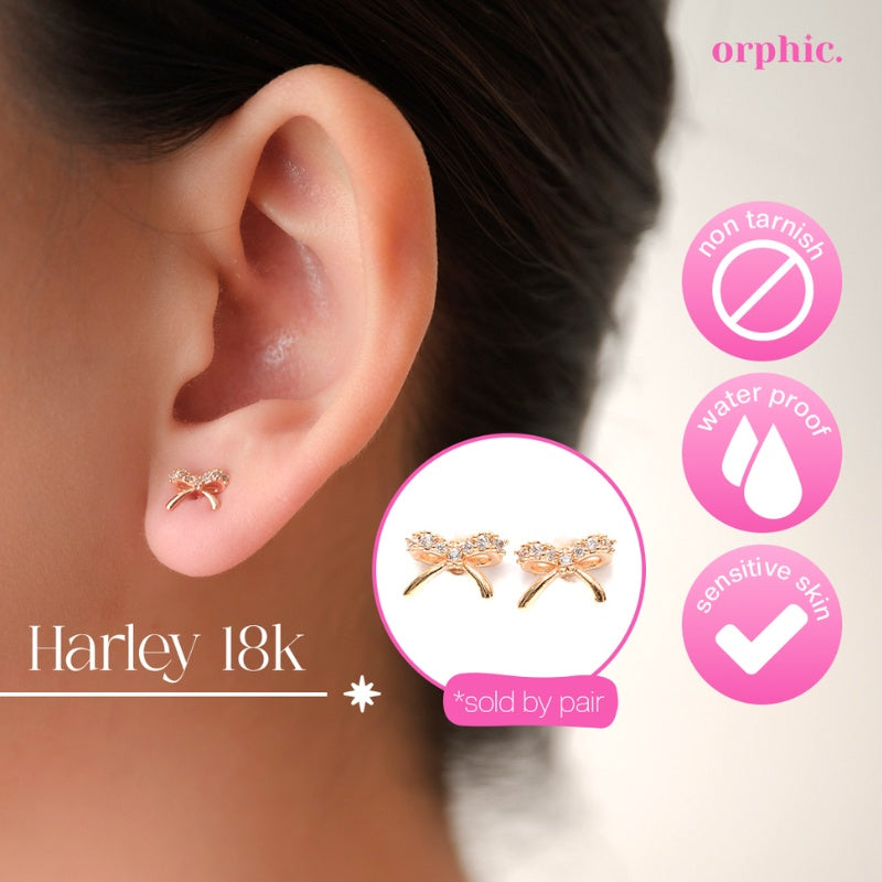 Stud Earrings 18k Gold #2