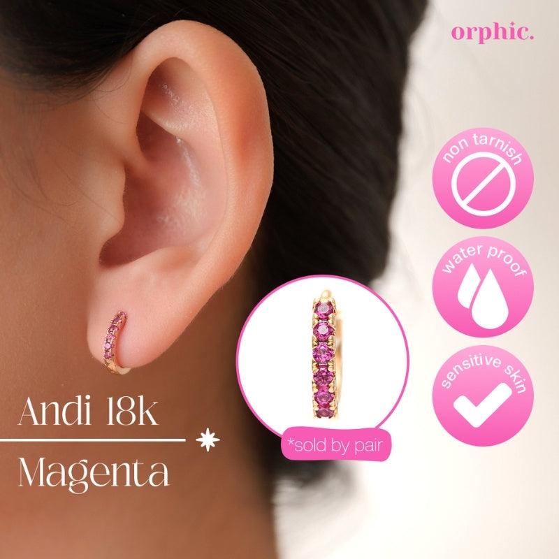 Huggie Hoop Earrings 18k Gold Plated #2