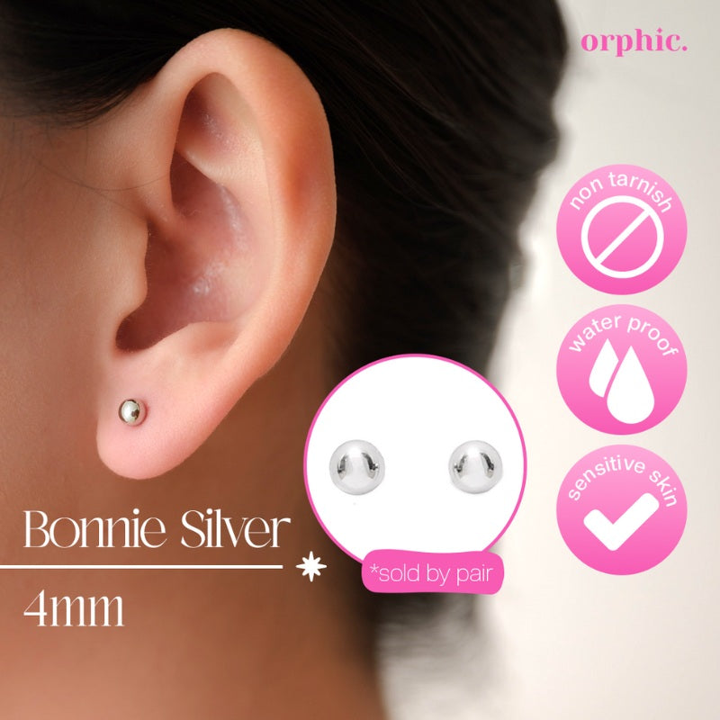 Stud Earrings Silver #1