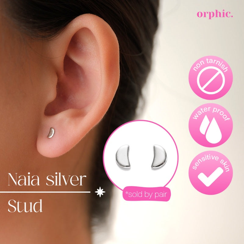 Stud Earrings Silver #1