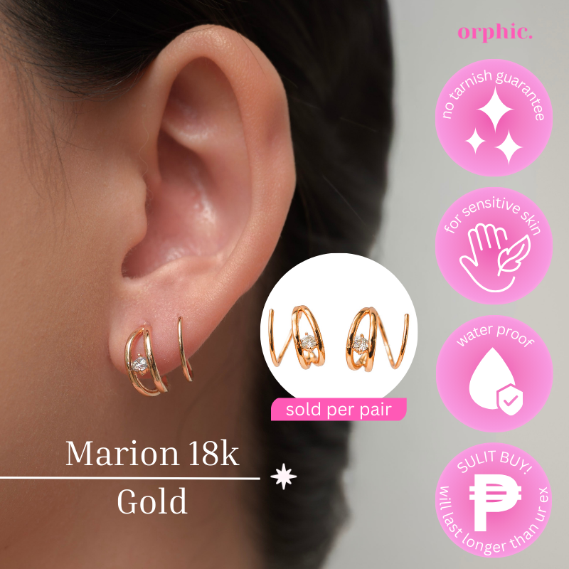 Double Piercing Illusion Earrings