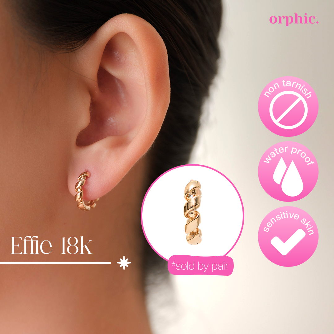 Effie Hoop Earrings (18k Gold Plated)