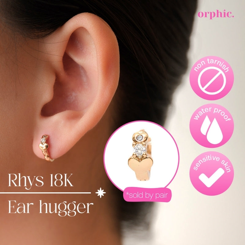 Huggie Hoop Earrings 18k Gold Plated #2