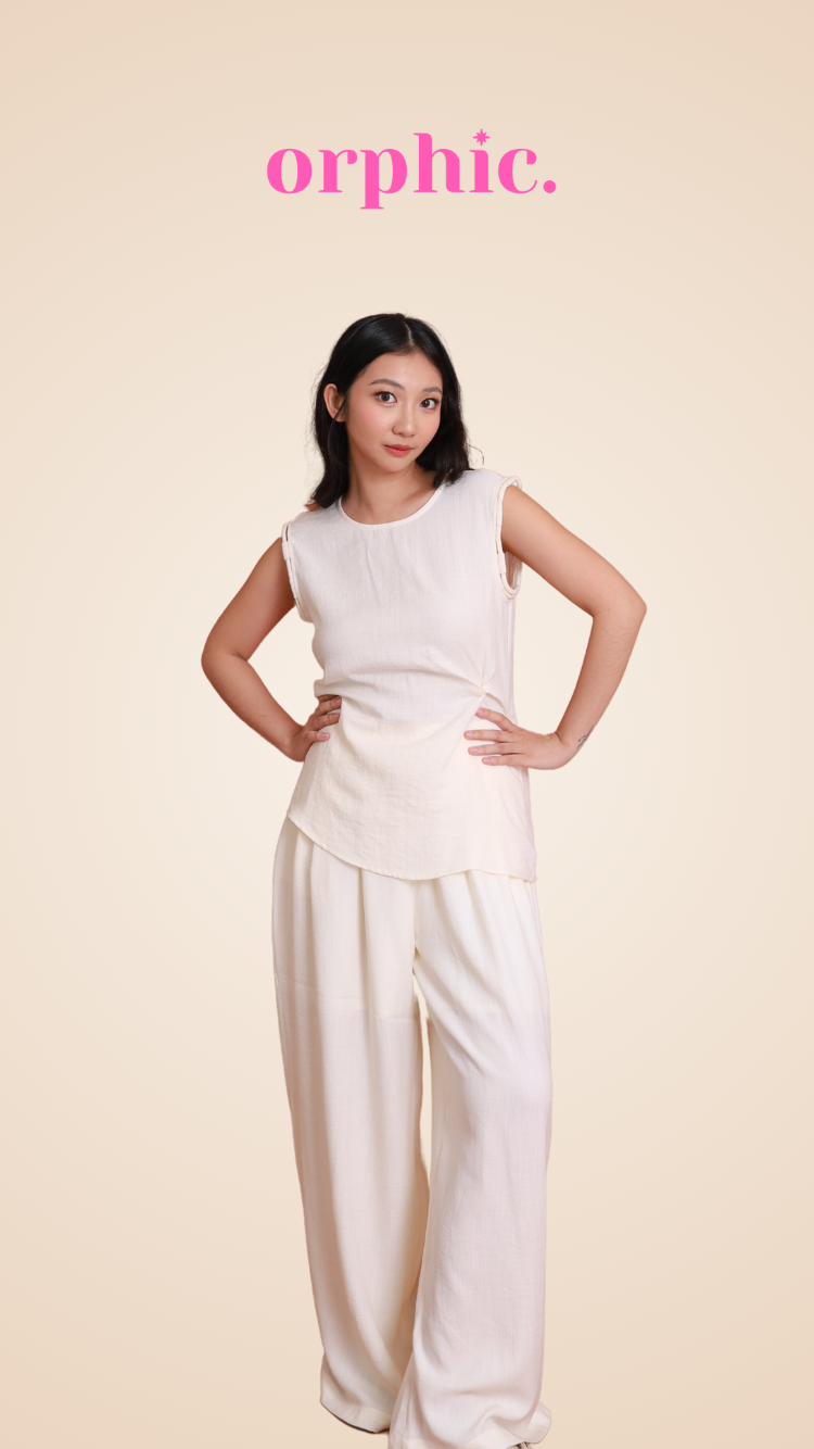orphic. wear Marceline Effortlessly Chic Linen Blend Top & Pants Set – Your New Go-To Outfit!