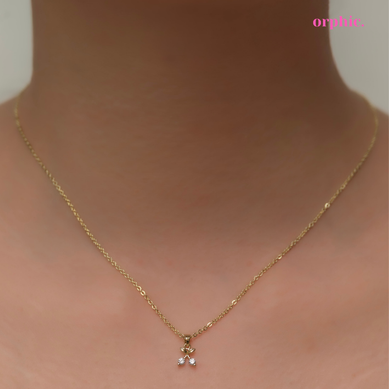 Sherry 14k 18k Gold Earring Necklace Set