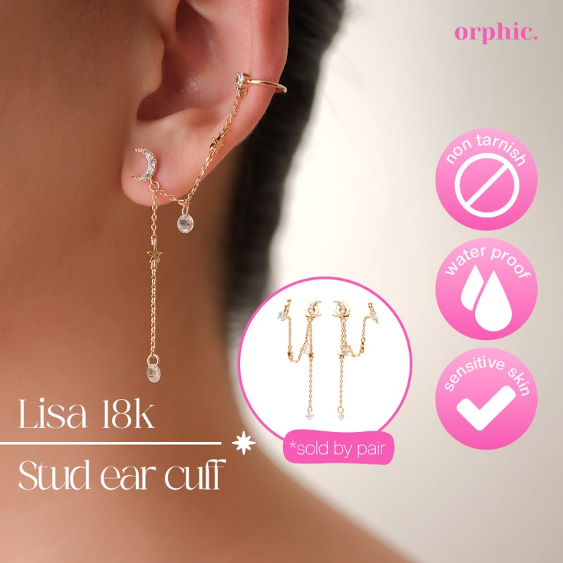 Stud Earrings 18k Gold #2