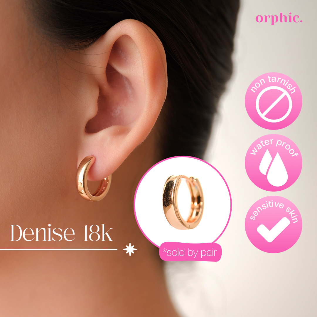 Denise Hoop Earrings (18k Gold Plated)