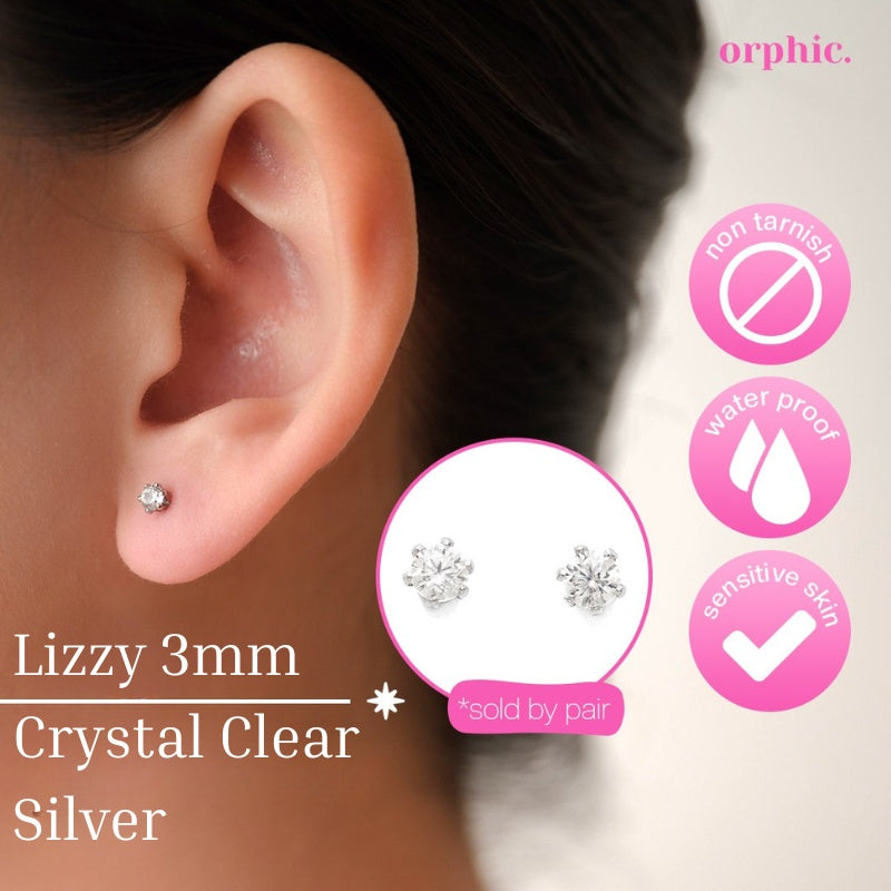 Stud Earrings Silver #1