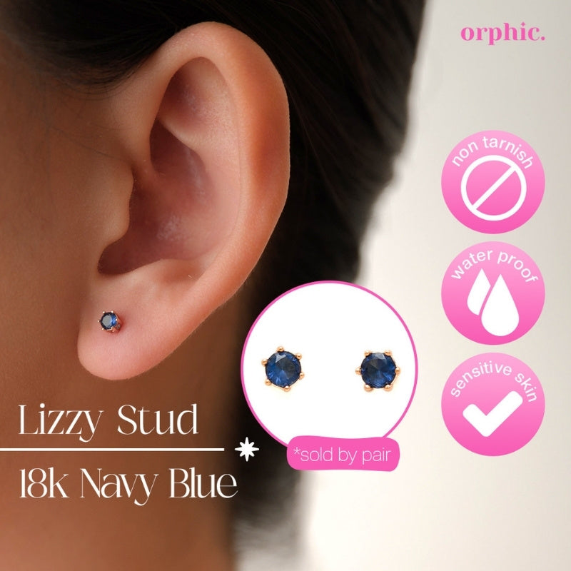 Gabbi Hoops and Stud 18k Gold Plated Earrings Set
