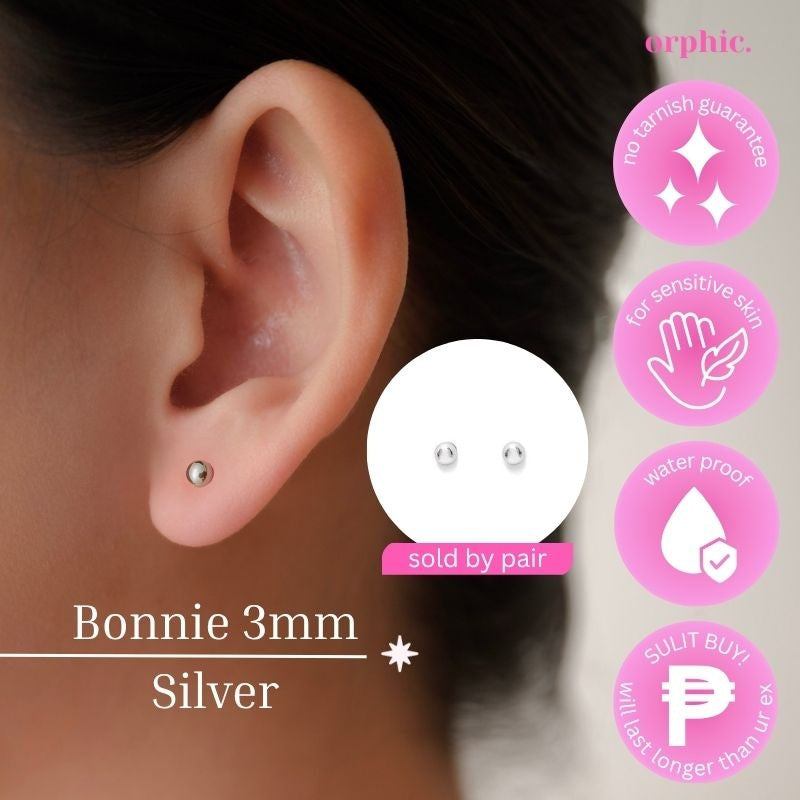 Stud Earrings Silver #1