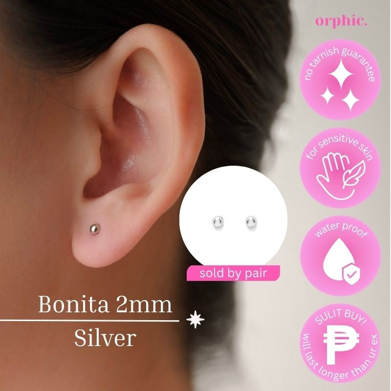 Stud Earrings Silver #1