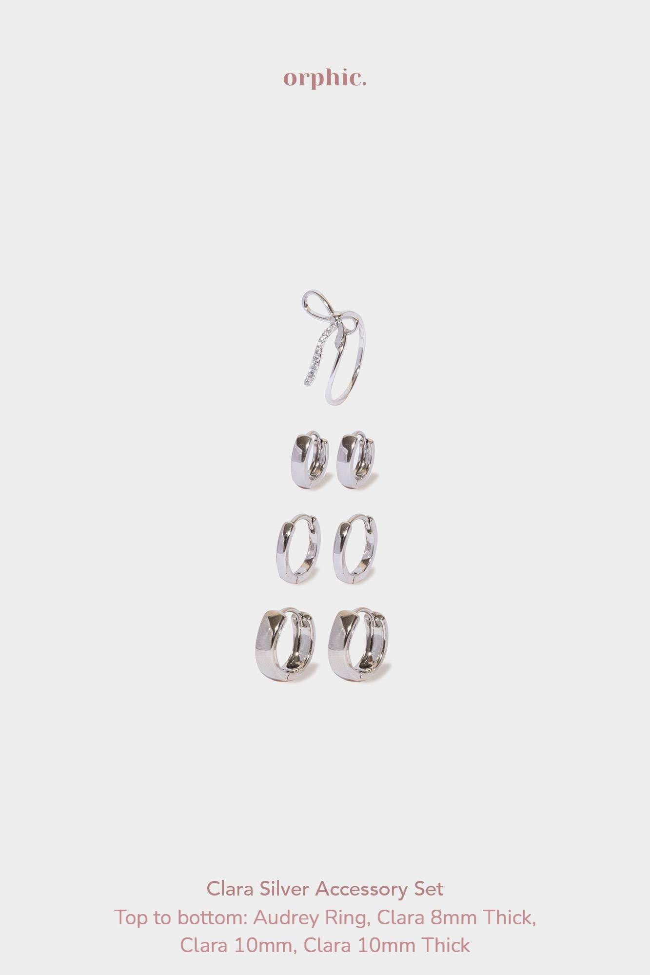 Clara Silver Plated Accessory Set
