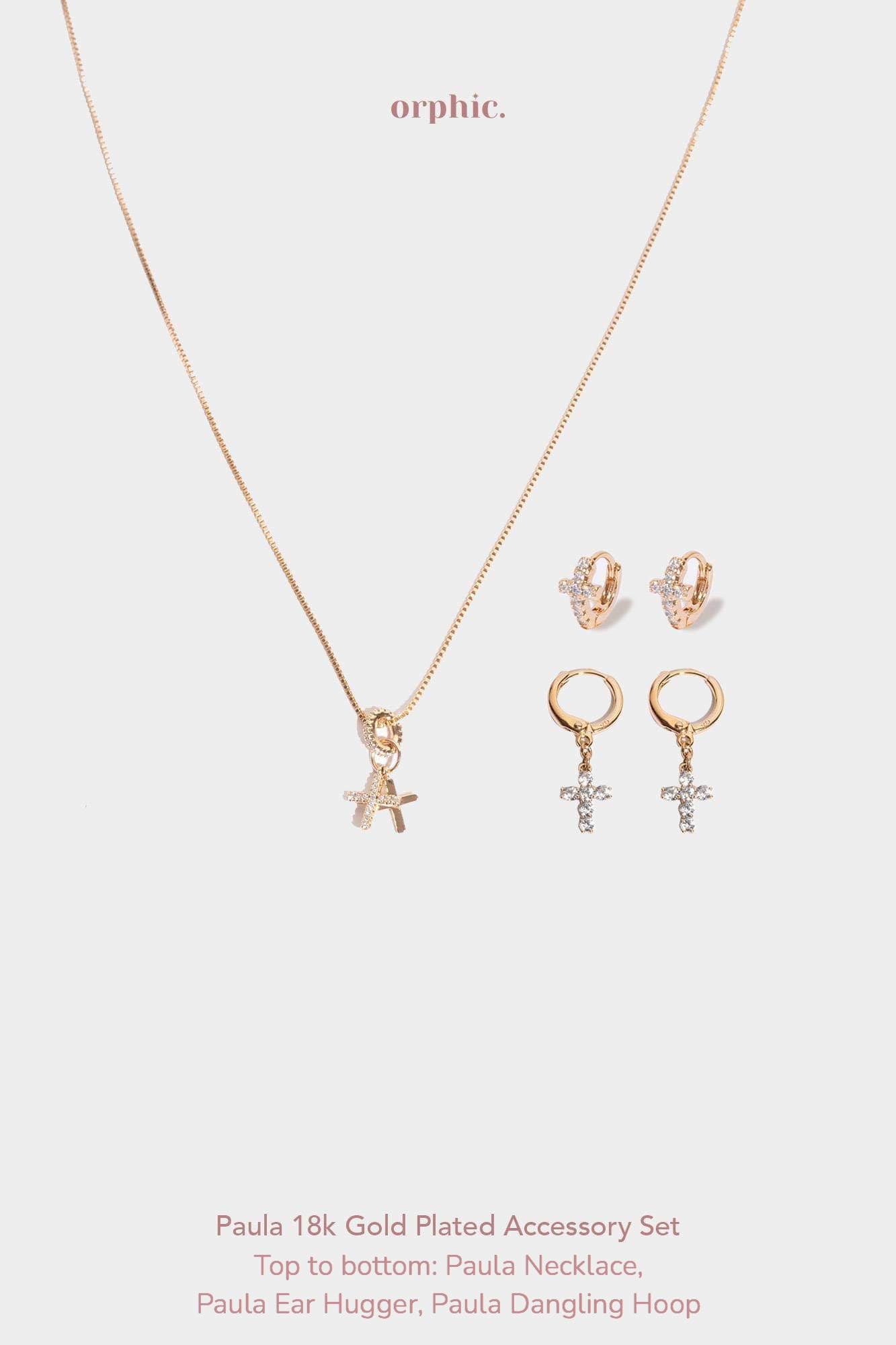 Paula 18k Gold Plated Accessory Set