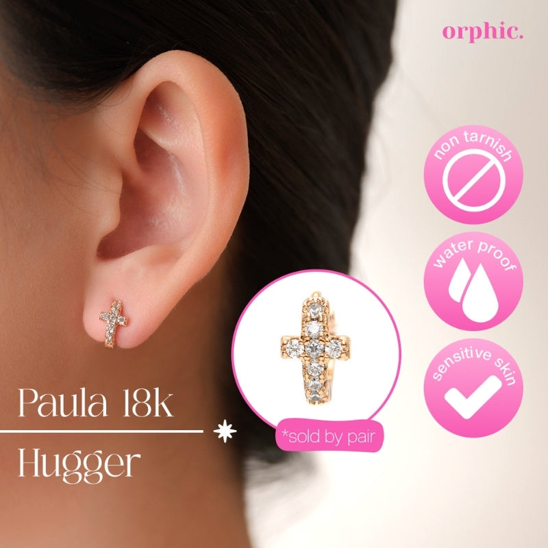 Huggie Hoop Earrings 18k Gold Plated #2