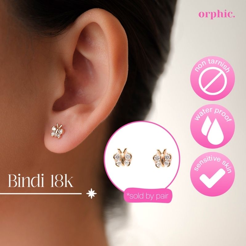 Stud Earrings 18k Gold #2