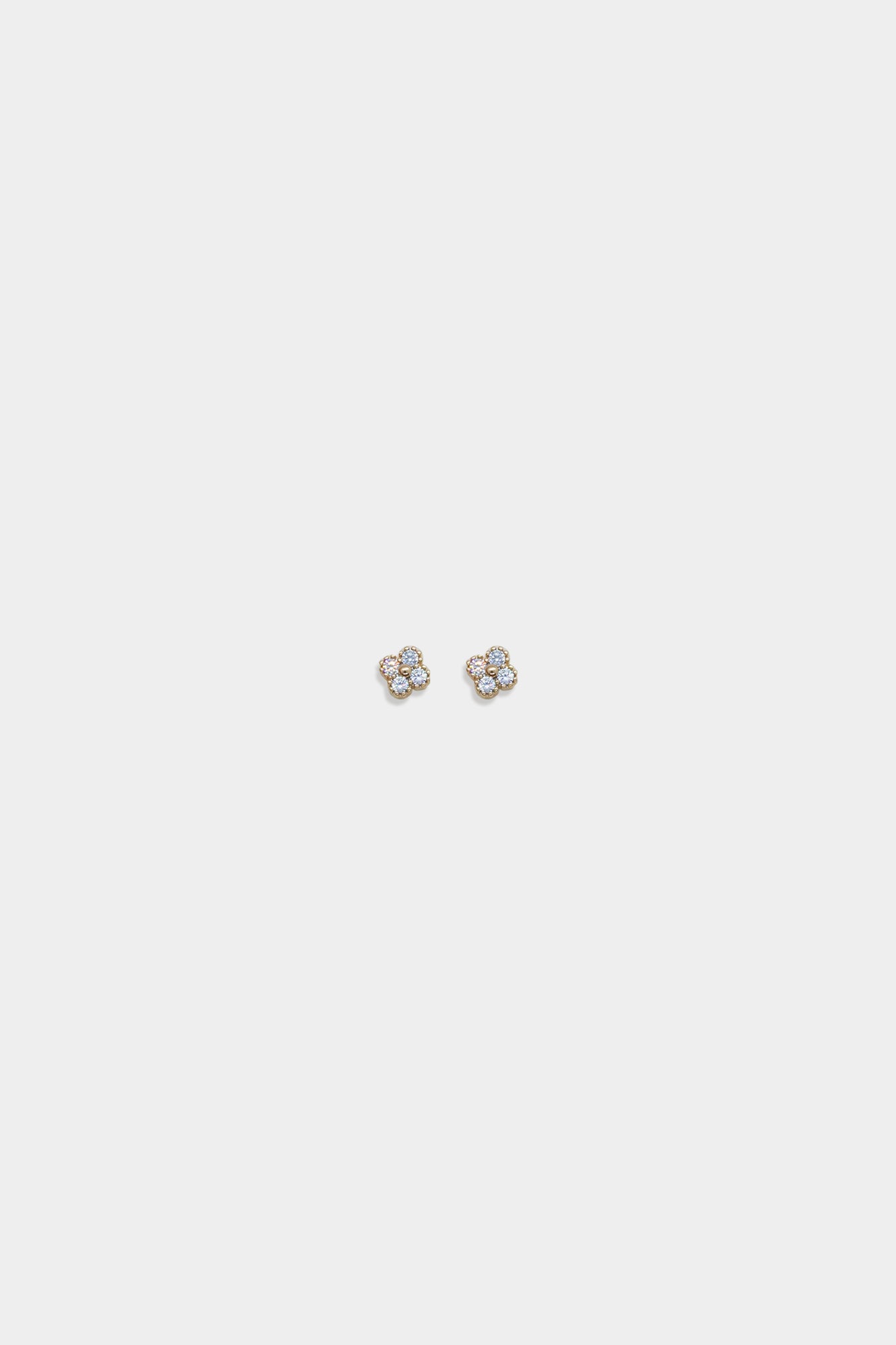 Eloise Stud Earrings in Silver and Gold (White Gold Plated and 18k Gold Plated)