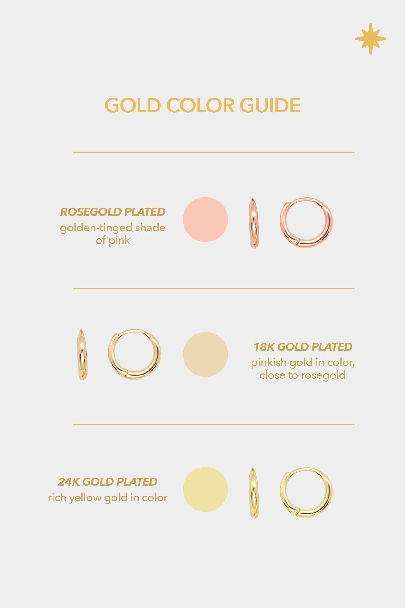 Mandy 18k Gold Plated Hoop Earring