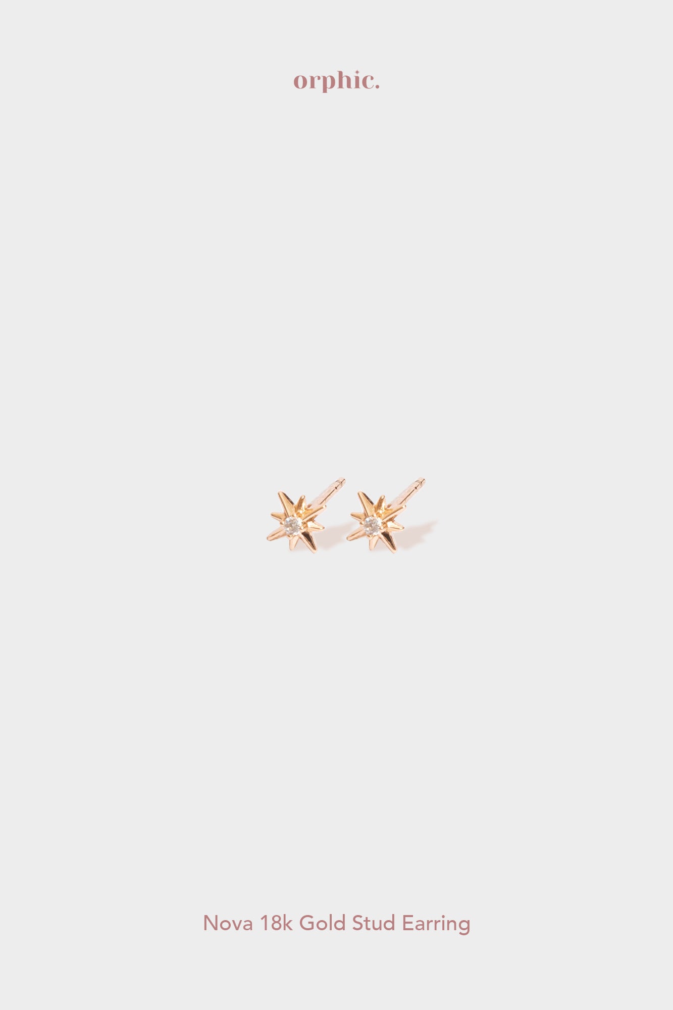 Nova 18k Gold Stud Earring