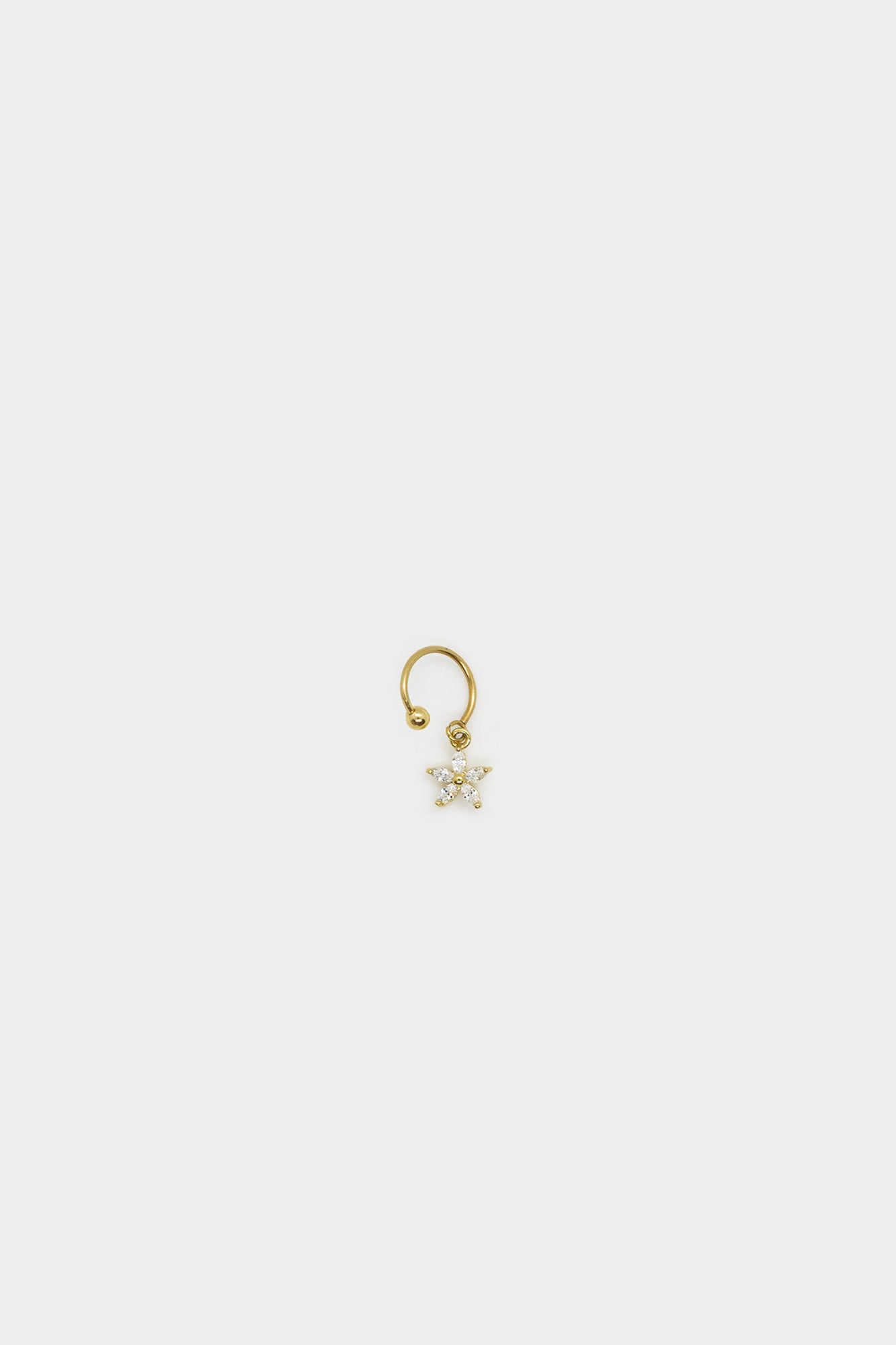 Delfie Gold Silver (Flower) Earring