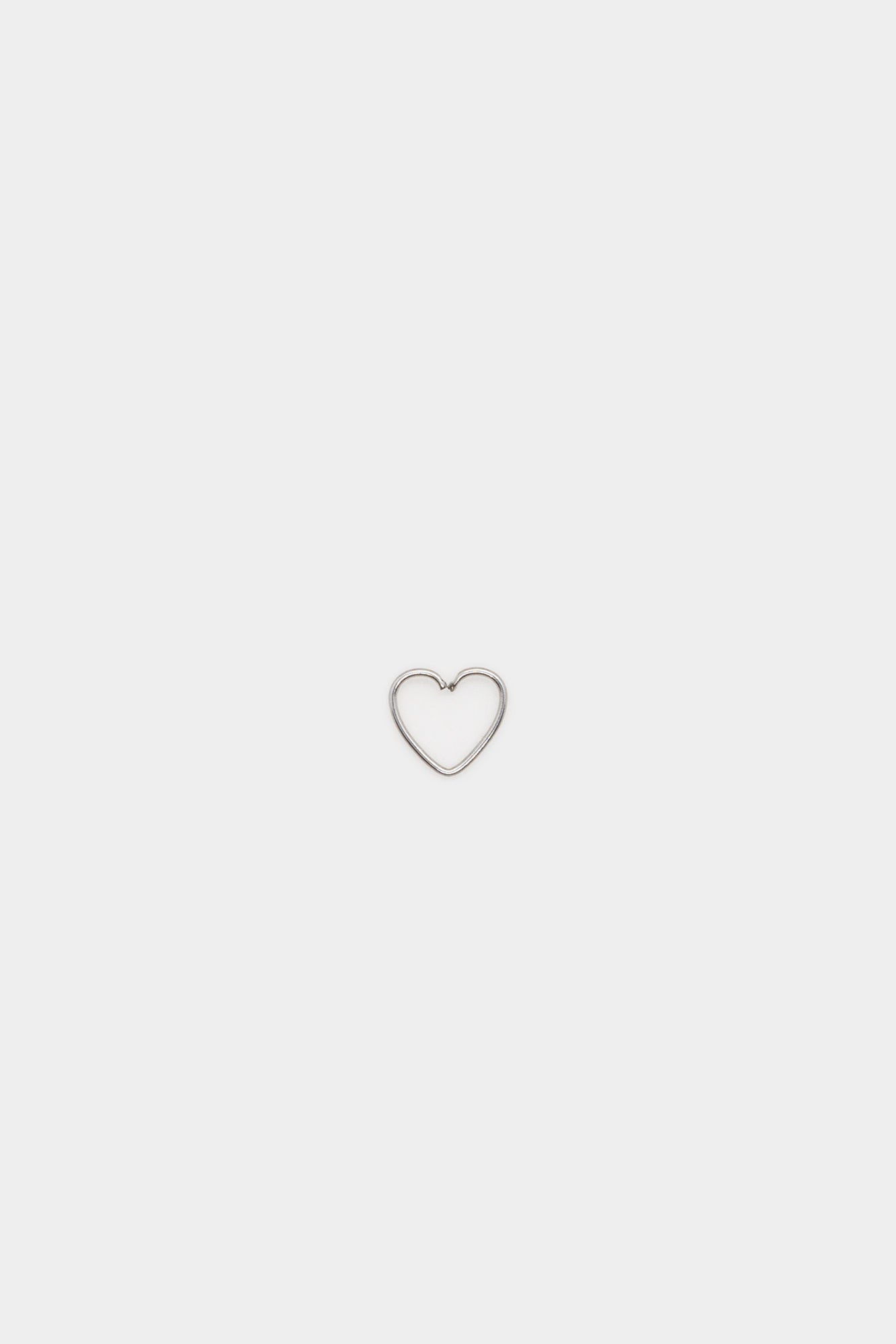 Basic Silver Earring (Heart)