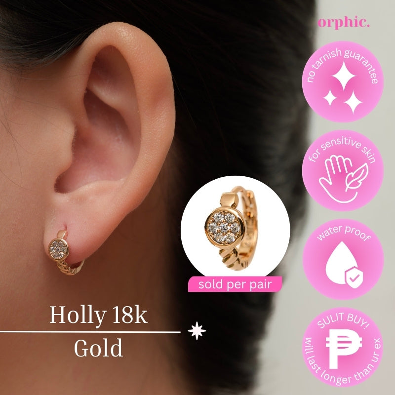 Hoop Earrings 18k Gold Plated #2