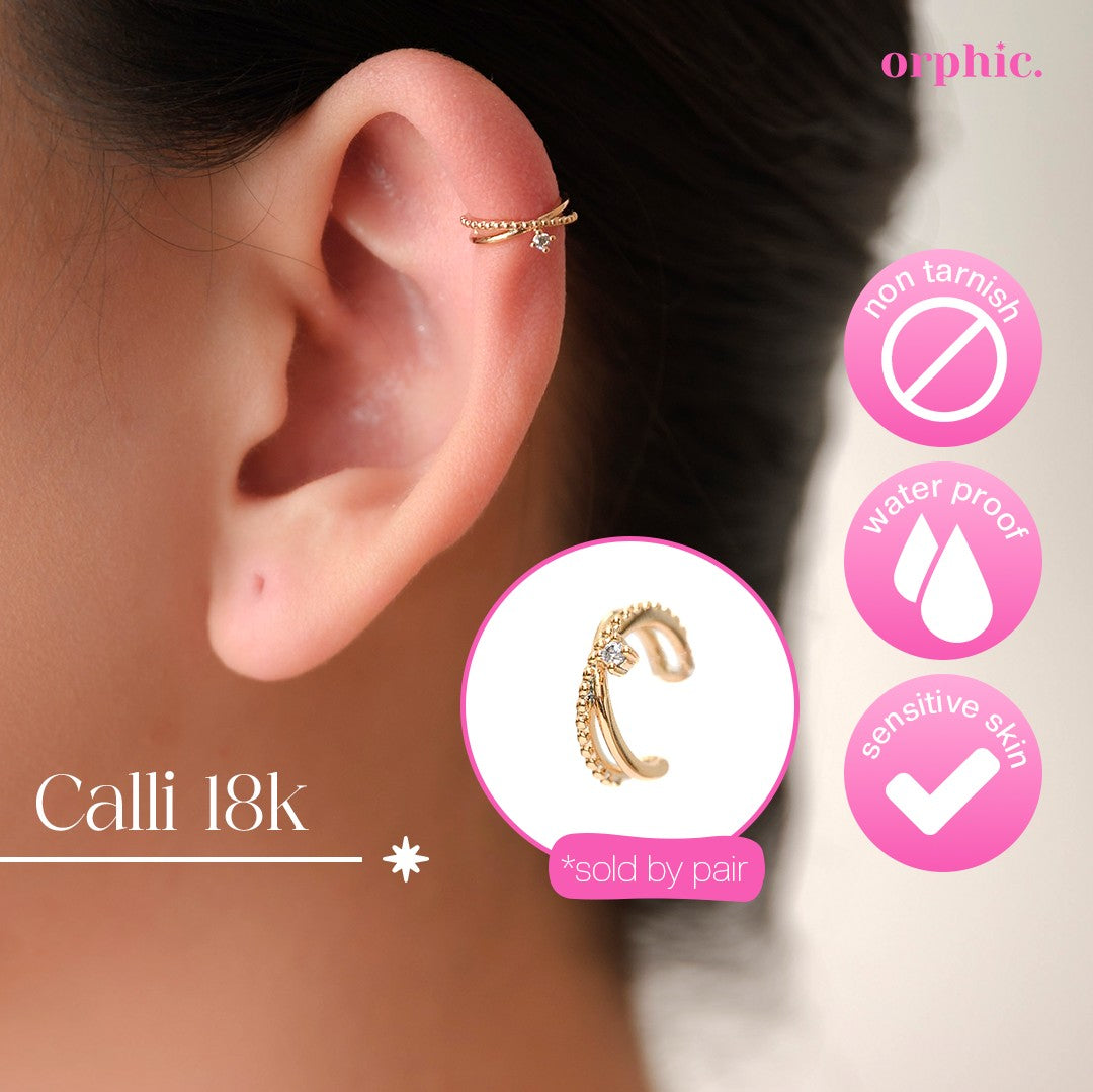 Ear Cuffs 18k Gold Plated