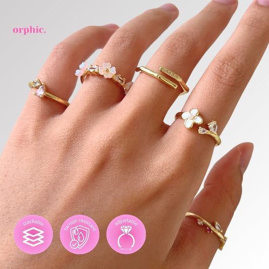 Dainty Adjustable Stackable Rings | One-Size Rings for Women