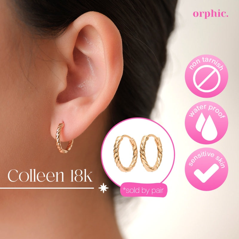 Hoop Earrings 18k Gold Plated #1