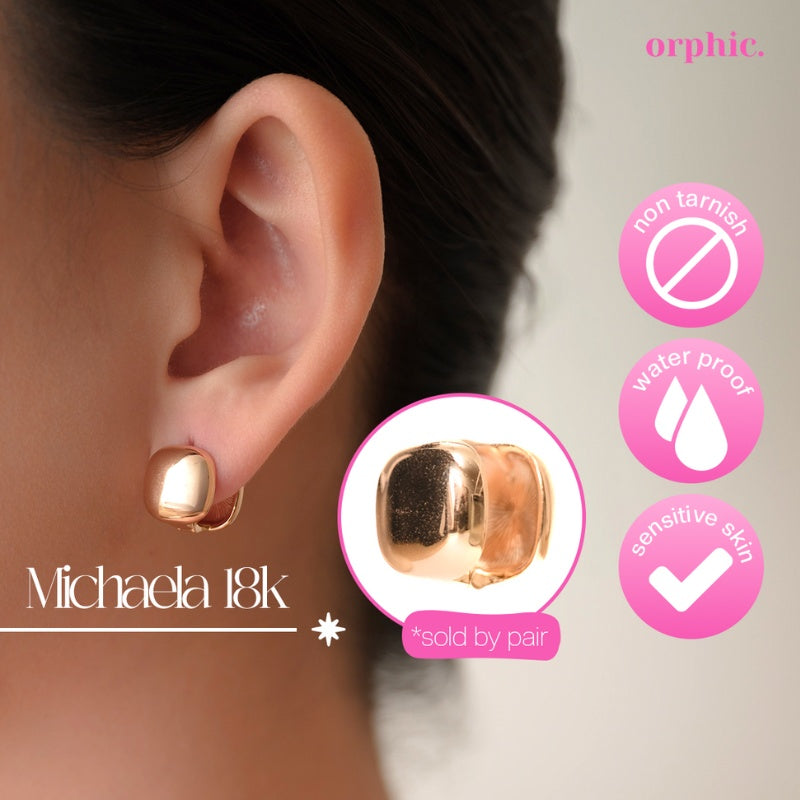 Hoop Earrings 18k Gold Plated #1
