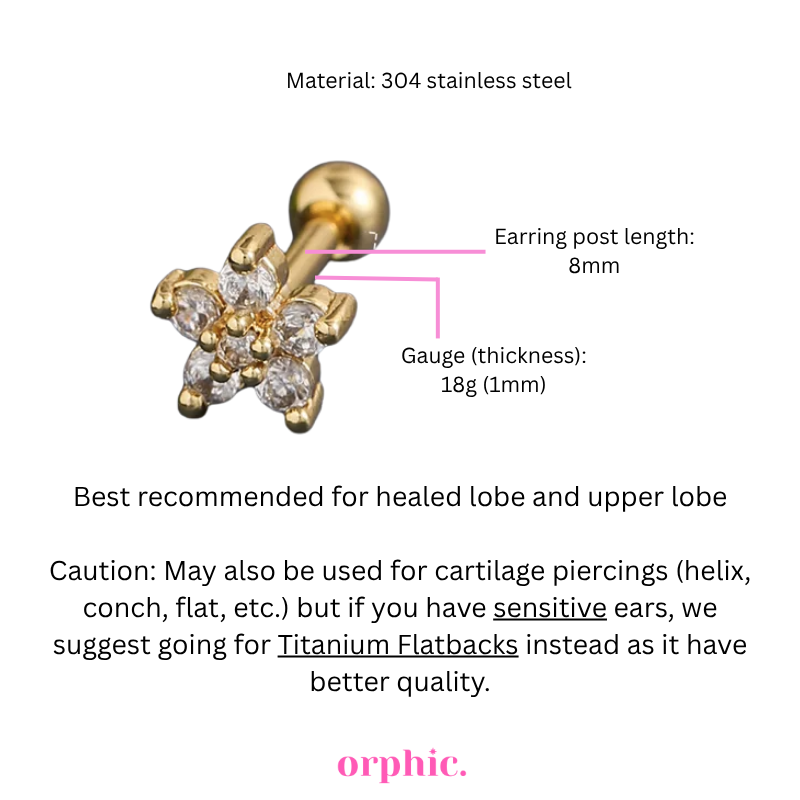 [2/3] Gold Screw Ball Stainless Steel