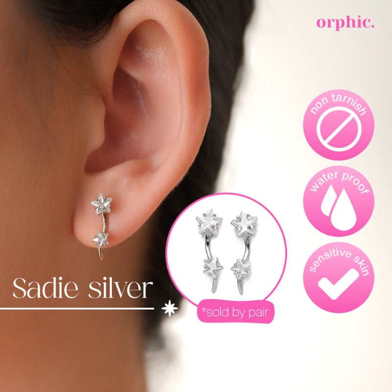 Stud Earrings Silver #2