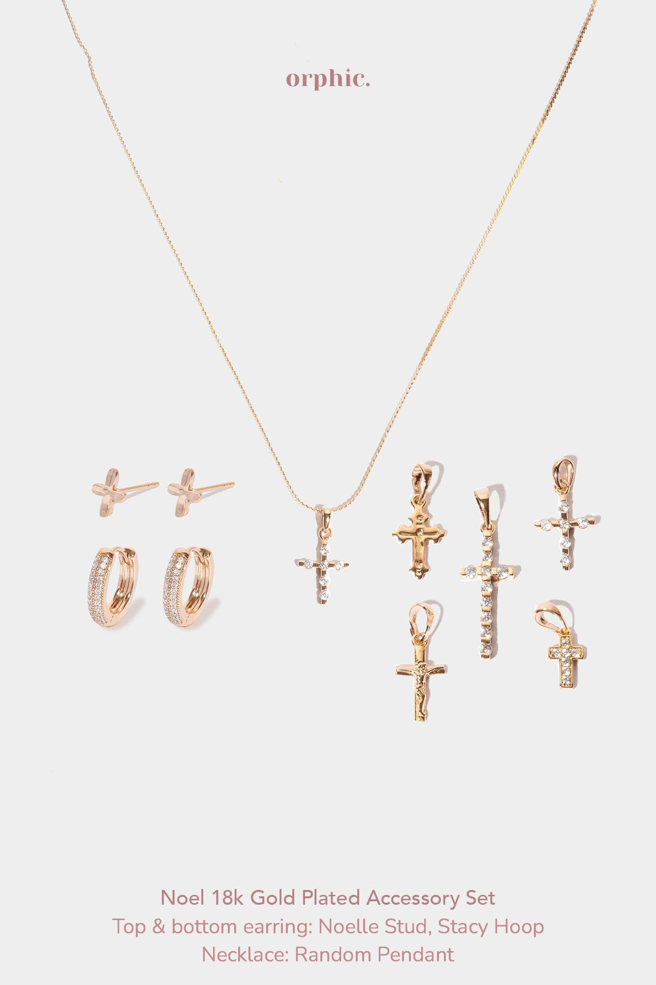 Noelle 18k Gold Plated Accessory Set