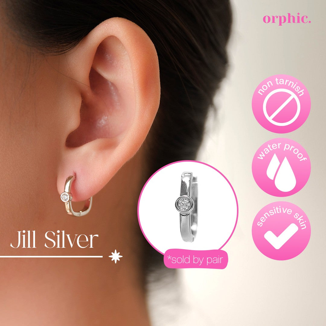 Archive Edit: Last Chance Non-Tarnish & Hypoallergenic Earrings Silver (White Gold Plated)