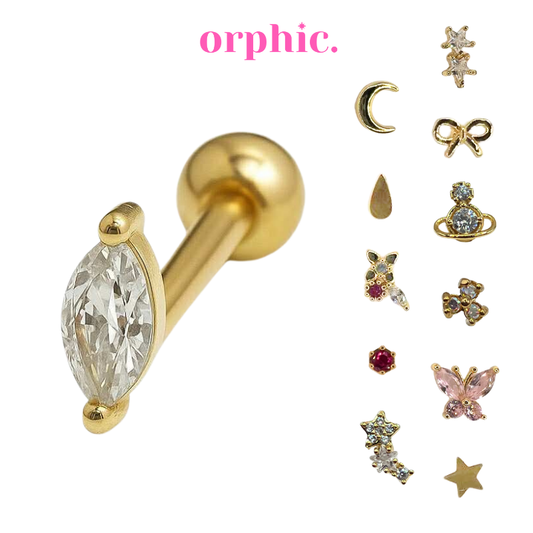 [1/3] Gold Screw Ball Stainless Steel