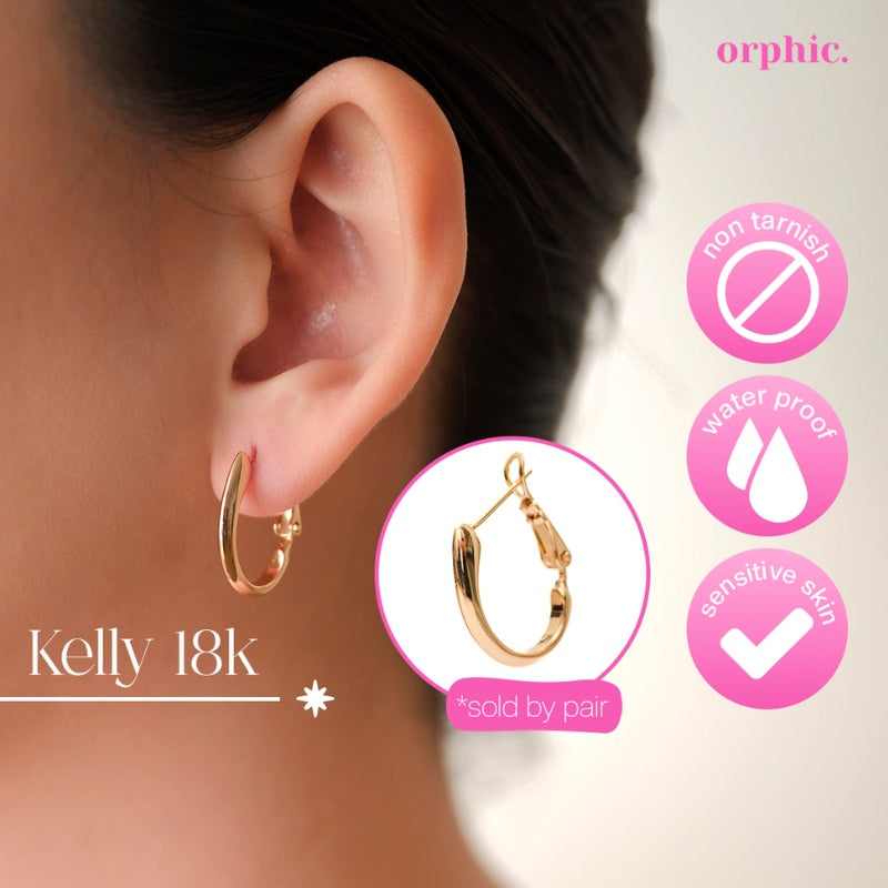 Hoop Earrings 18k Gold Plated #1