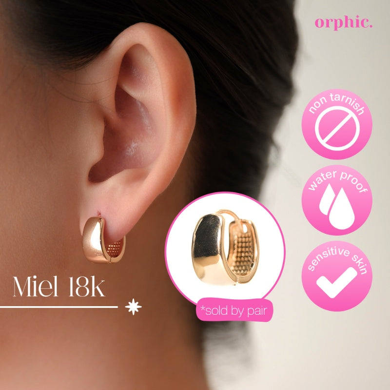 Hoop Earrings 18k Gold Plated #1