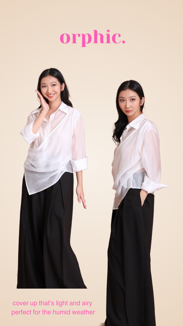 orphic. wear Mei Comfy-Chic Collared Cover-Up and Pants Set