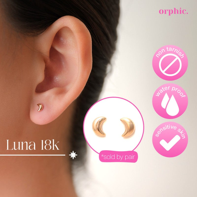 Stud Earrings 18k Gold #1