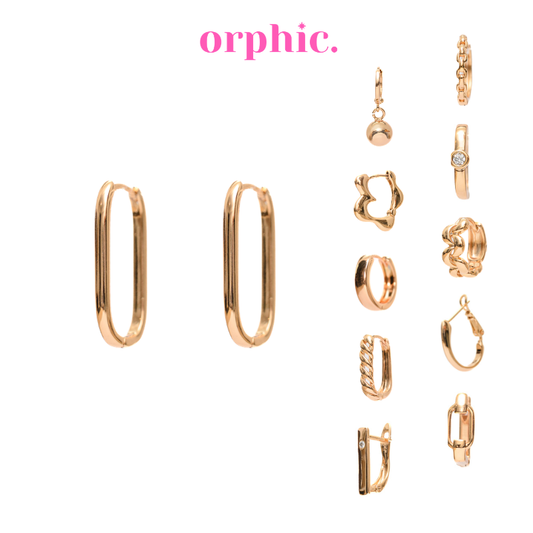 [1/2] Hoop Earrings 18k Gold Plated