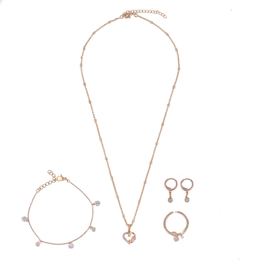 Charm 18k Gold Plated Accessory Set