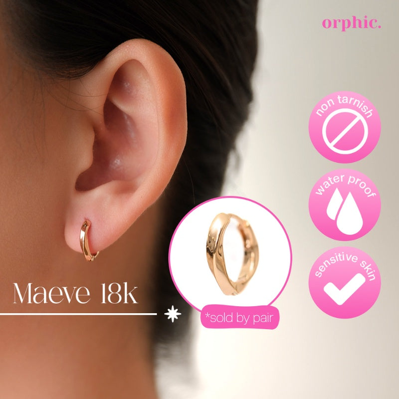 Hoop Earrings 18k Gold Plated #1