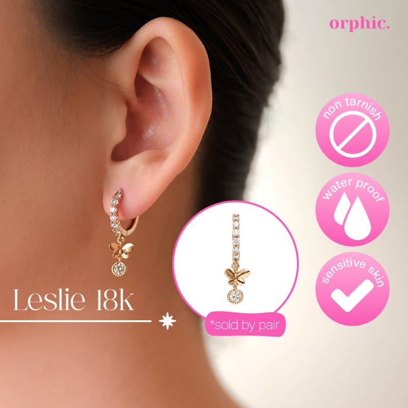 Dangling Earrings 18k Gold Plated