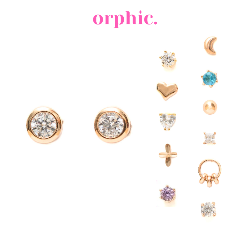 [1/2] Stud Earrings 18k Gold Plated