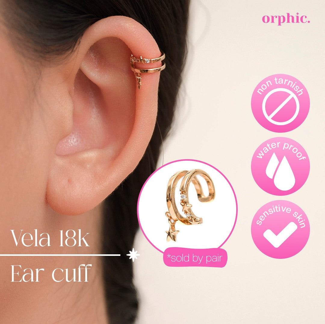 Ear Cuffs 18k Gold Plated